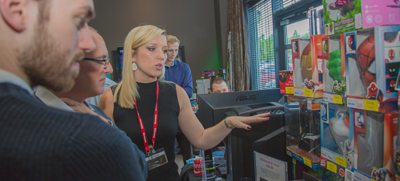 Target staff show some of the latest products at the Open Day 2015