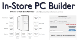In-Store PC Builder demonstration